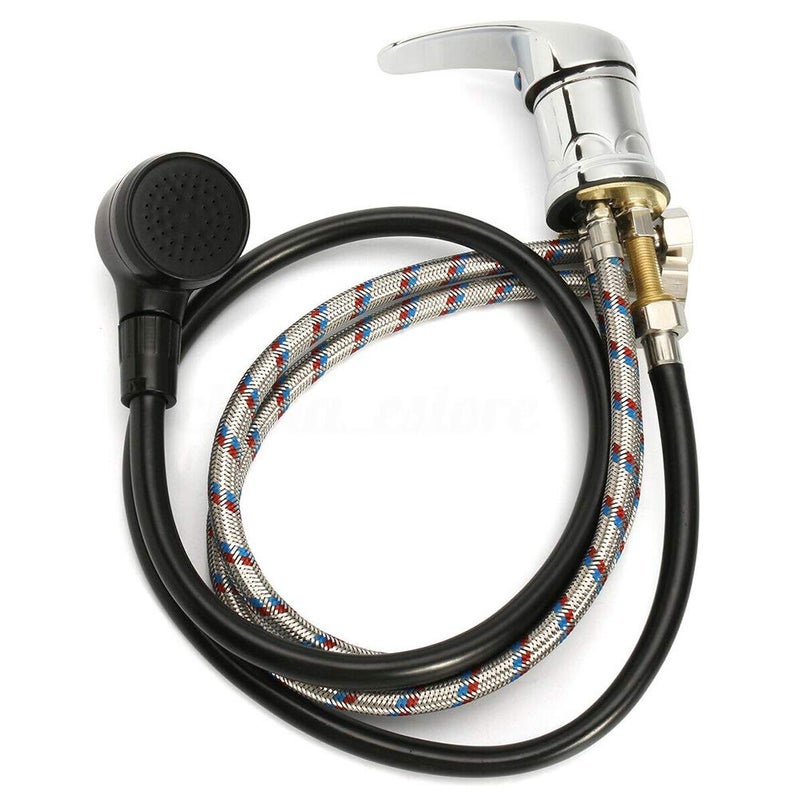 CfoPiryx مجموعة صنبور الماء، أجزاء وعاء الشامبو للاستحمام مجموعة صنبور الماء المنزلية المتينة، خلاط الماء الساخن والبارد، مجموعة صنبور حوض الصالون وخراطيم الرش - Image 1